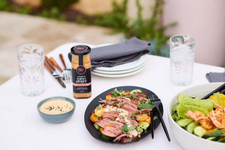 Miso And Ginger Rare Beef Salad