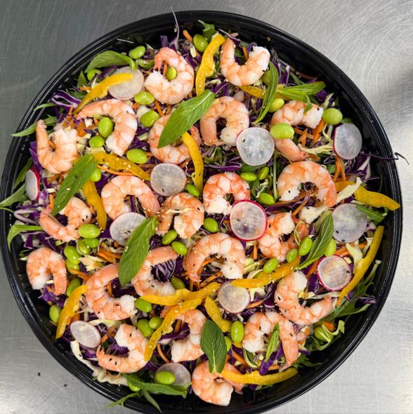 Peko Peko corporate catering salad prawn platter